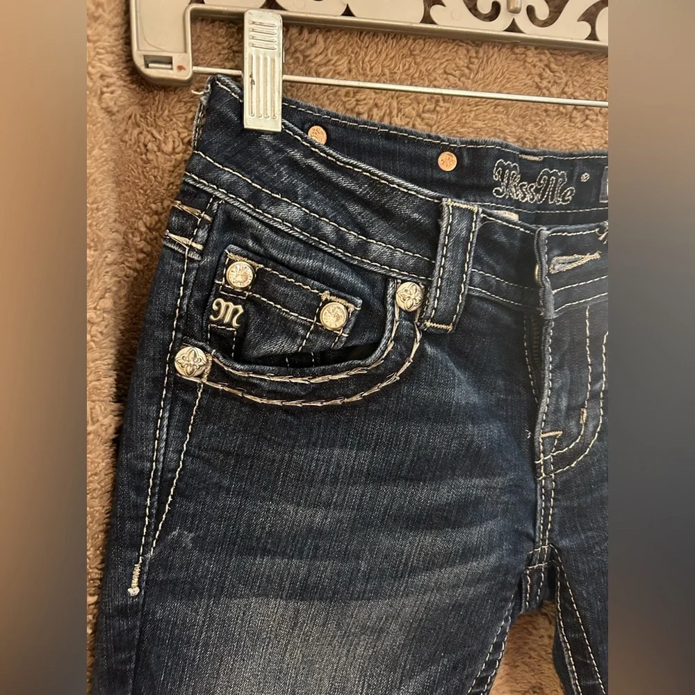 Miss Me Dark Blue Boot Cut Jeans - Picture 2 of 13
